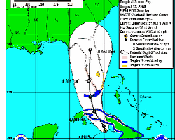 Tropical Storm Fay Heads for Central Cuban Provinces